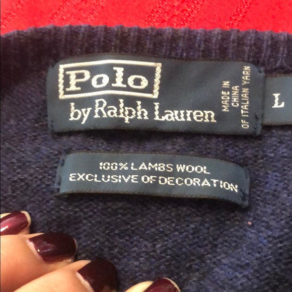 Used men’s sweaters polo by Ralph Lauren size L - Picture 7 of 9